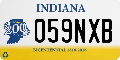 IN license plate 059NXB