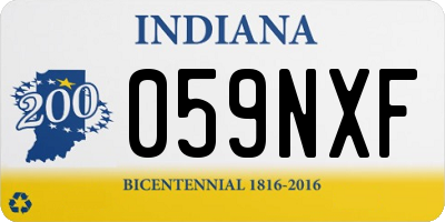 IN license plate 059NXF