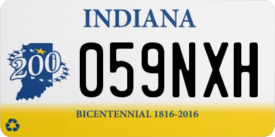 IN license plate 059NXH