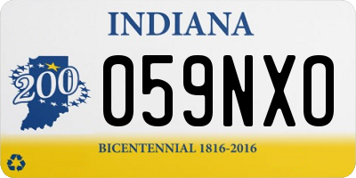 IN license plate 059NXO