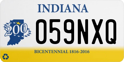 IN license plate 059NXQ