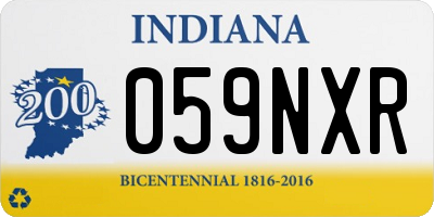 IN license plate 059NXR
