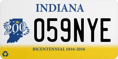 IN license plate 059NYE