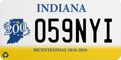 IN license plate 059NYI