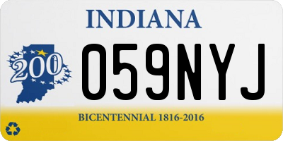 IN license plate 059NYJ