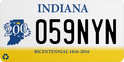 IN license plate 059NYN