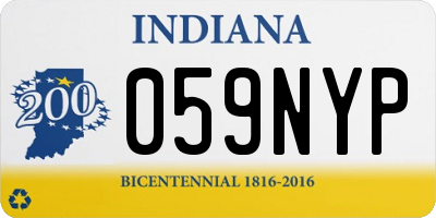 IN license plate 059NYP