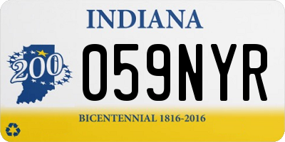 IN license plate 059NYR