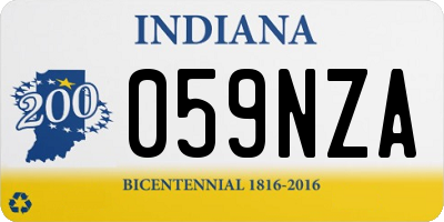 IN license plate 059NZA