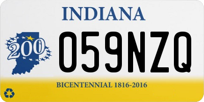 IN license plate 059NZQ