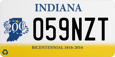 IN license plate 059NZT
