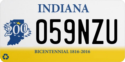 IN license plate 059NZU