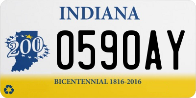 IN license plate 059OAY