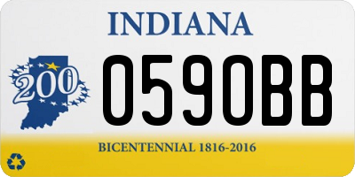 IN license plate 059OBB