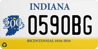 IN license plate 059OBG