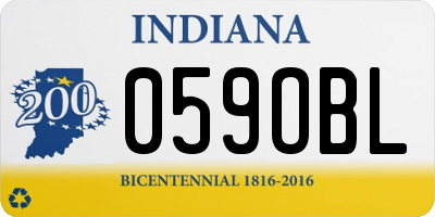 IN license plate 059OBL