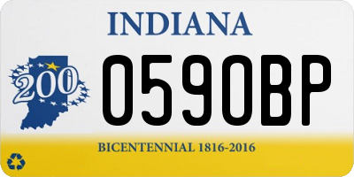 IN license plate 059OBP