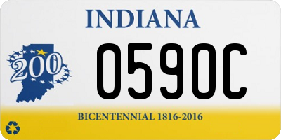 IN license plate 059OC