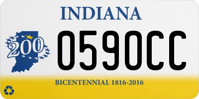 IN license plate 059OCC