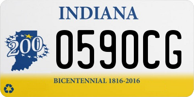 IN license plate 059OCG