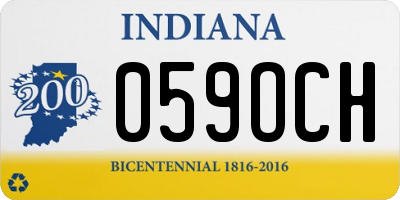 IN license plate 059OCH