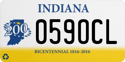 IN license plate 059OCL