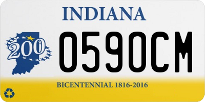 IN license plate 059OCM
