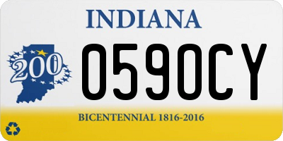 IN license plate 059OCY