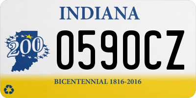 IN license plate 059OCZ