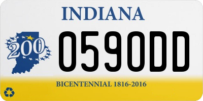 IN license plate 059ODD