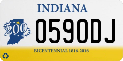 IN license plate 059ODJ