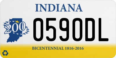 IN license plate 059ODL