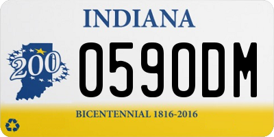 IN license plate 059ODM