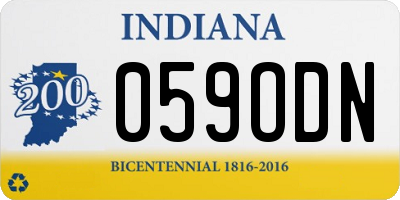 IN license plate 059ODN
