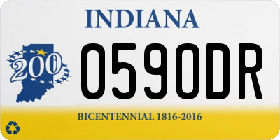 IN license plate 059ODR