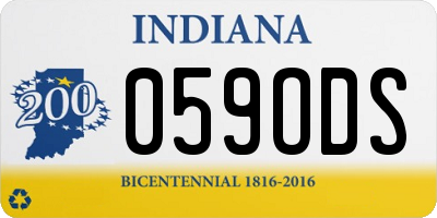 IN license plate 059ODS