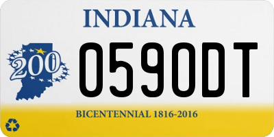 IN license plate 059ODT