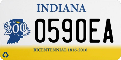 IN license plate 059OEA