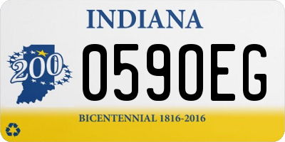 IN license plate 059OEG