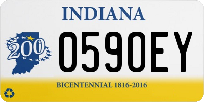 IN license plate 059OEY