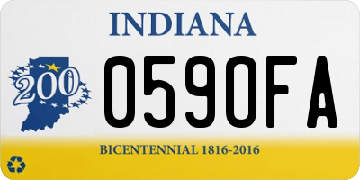 IN license plate 059OFA