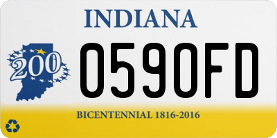 IN license plate 059OFD