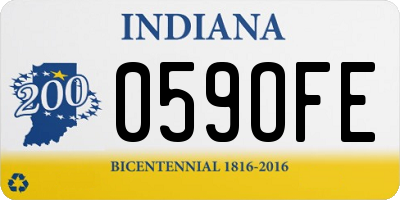 IN license plate 059OFE
