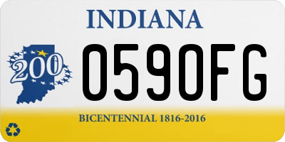 IN license plate 059OFG