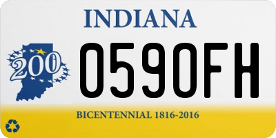 IN license plate 059OFH