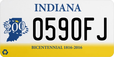 IN license plate 059OFJ
