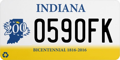 IN license plate 059OFK