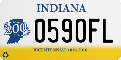 IN license plate 059OFL