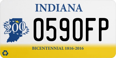 IN license plate 059OFP
