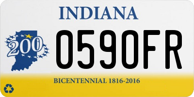 IN license plate 059OFR